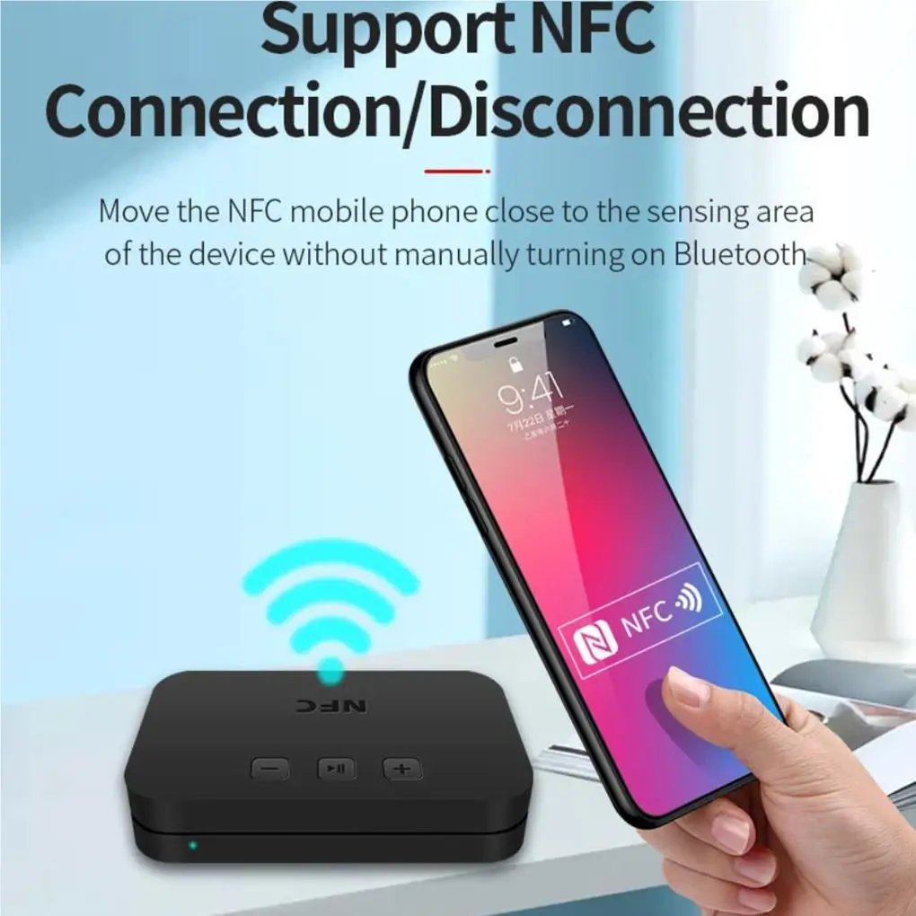 

Audio Adapter Low Latency Wireless Transmitter Music Receiver Speaker