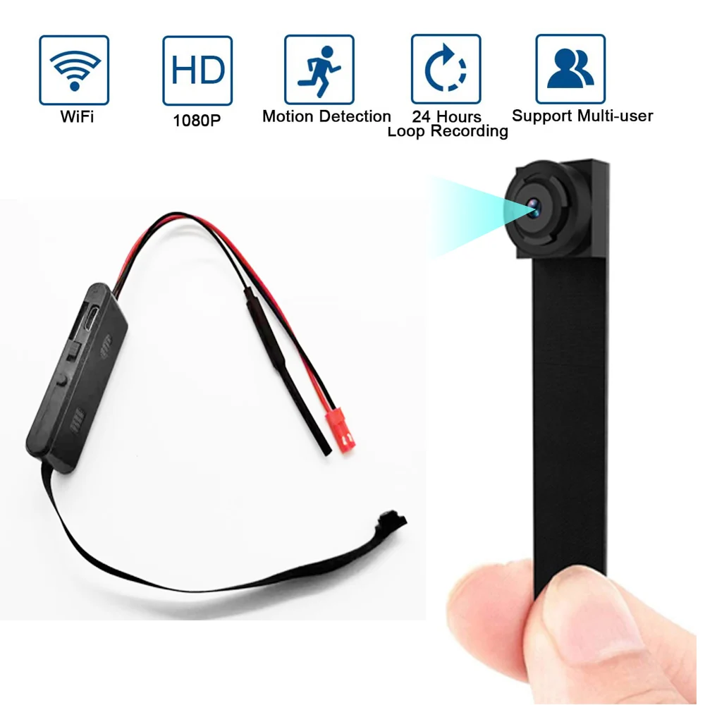 

Wifi Mini Camera Wireless DIY Portable Camcorder WiFi IP Remote View P2P Micro webcam 1080P Digital Body Cam