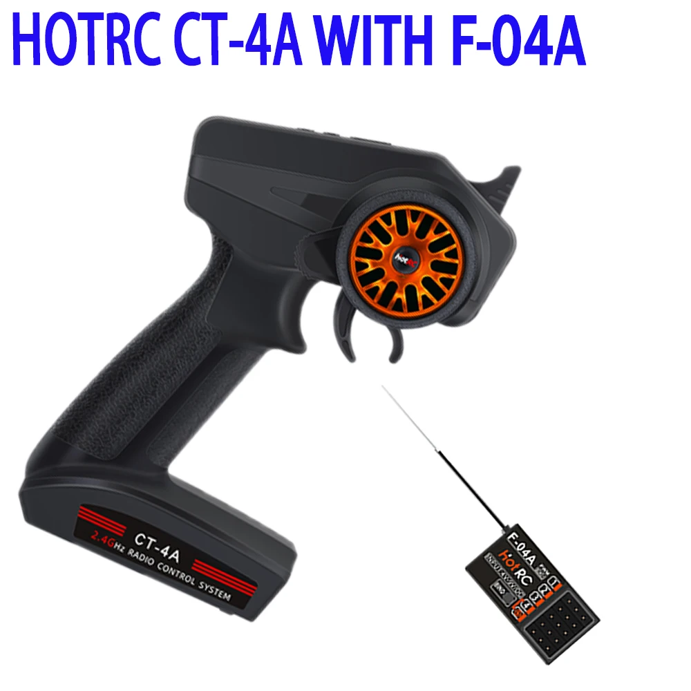 

Hotrc Radio New Control System Transmitter CT-4A 4V-9V 2.4GHZ 4CH With Receiver For RC Car Boat Tank Truck Toy