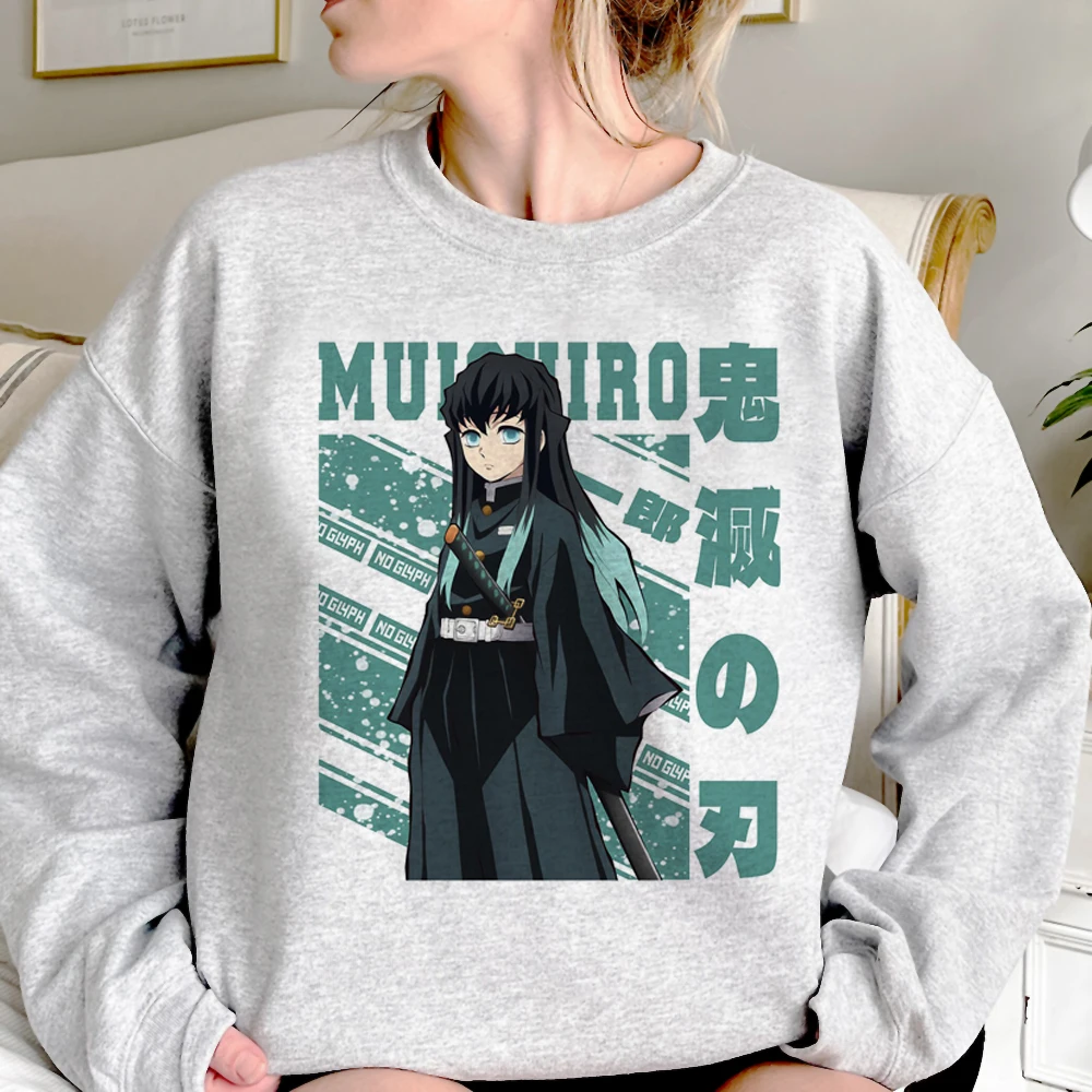 

Muichiro Tokito hoodies women 2023 funny Kawaii vintage Pullover women Fleece sweatshirts