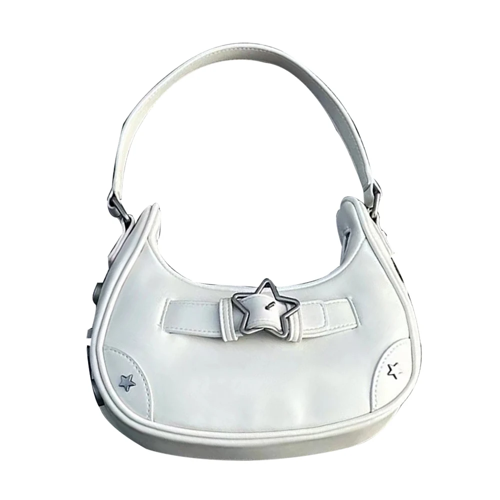 2023 Vintage Denim Star Underarm Bag Handbag INS Armpit Purse Denim PU Single Shoulder Bag Handbags For Women Casual Versatile