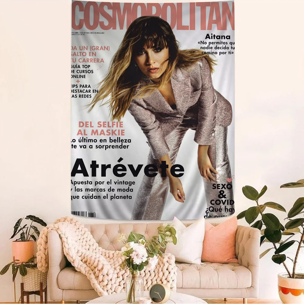 Aitana Ocana Singer Anime Posters Sticky Whitepaper Sticker DIY Room Bar Cafe Kawaii Decor