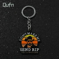 yellowstone dutton ranch metal keychain us tv series icon creative darden ranch logo car key keyring ornament jewelry gifts