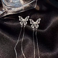 new bow tassel earrings flower ear clip earrings for women silver color non pierced ear cuff 2022 fashion jewelry gift wholesale