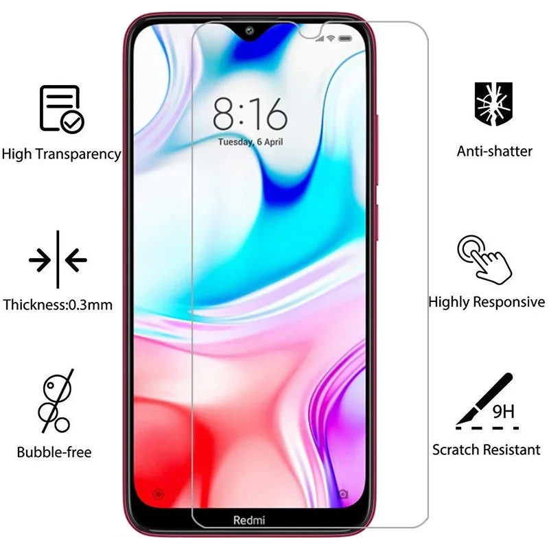 Защитная пленка из закаленного стекла для xiaomi redmi 8 чехол на ksiomi redmi8 6 22 защитная