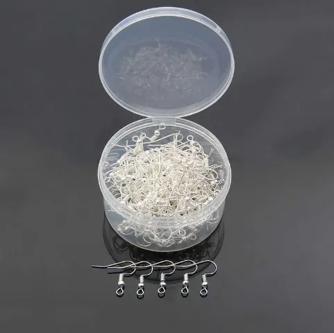 

1box 200pcs 20x22mm Earring Hooks s Clasps Findings DIY Wires For Jewelry Making Supplies