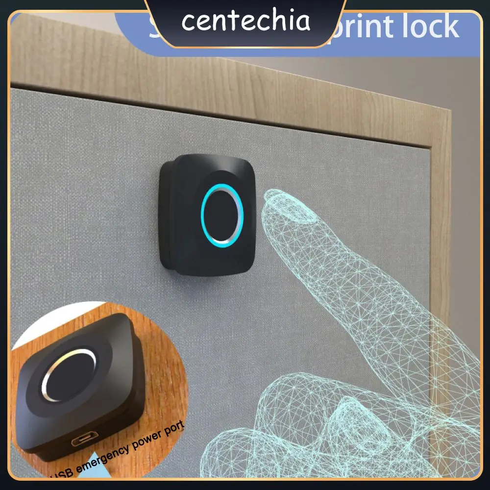 

Smart Home Cabinet Locks Furniture Drawer Cabinet Wardrobe Fingerprint Locks Biometric Keyless Stainless Steel Fingerprint Lock