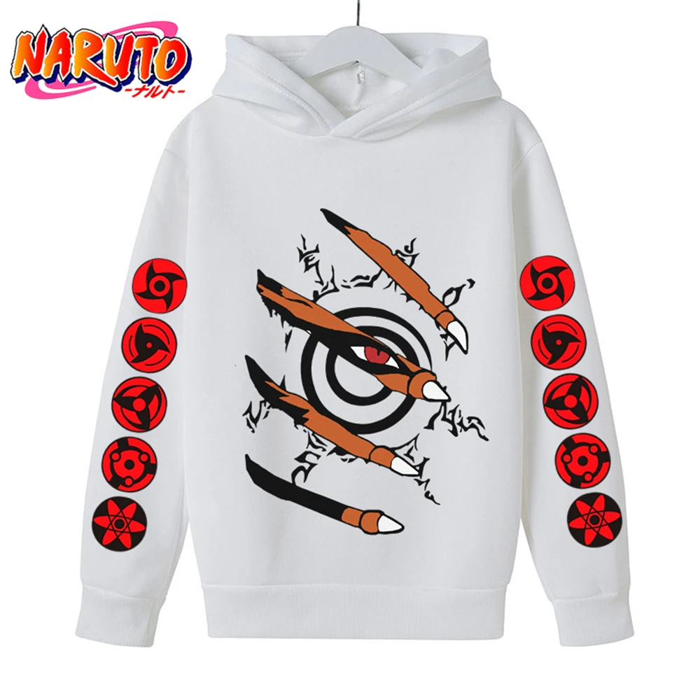 

Fashion Hot Naruto Hoodie Kids Ninja Clothes Children Sweatshirts Pullover Boy Girl Kids Long Sleeve Cool Streetwear Tops