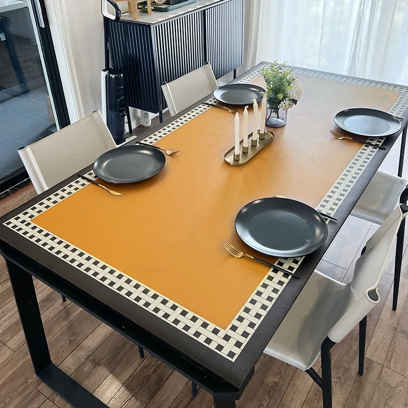 

Обеденный стол в британском стиле, водонепроницаемый, маслостойкий и не требующий мытья скатерть, Термическая изоляция ресторана и ожоги B6G3728
