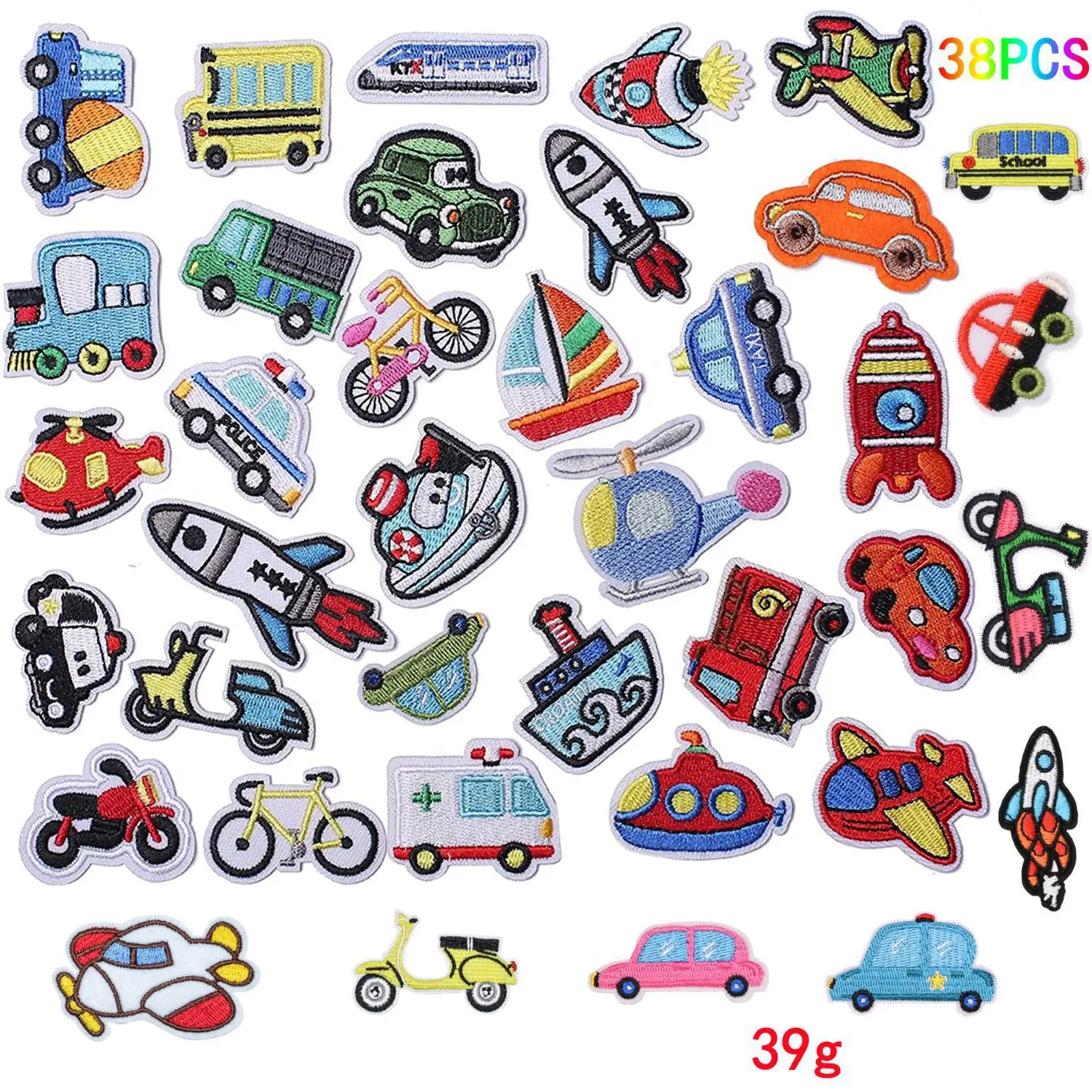 

Высококачественная ткань с вышивкой в виде мультяшного автомобиля, аксессуары для детской одежды, заколки для волос, аксессуары, патчи