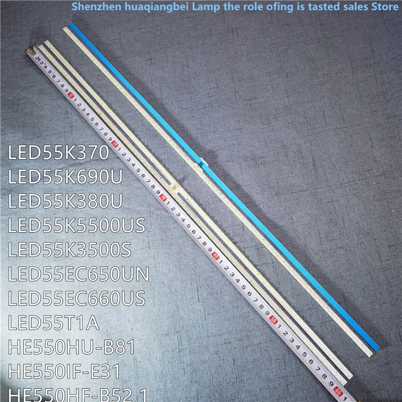 

LED backlight strip FOR SAMSUNG Hisense LED55L288 2014CHI550 7020 70 RSAG7.820.5856 60CM 84LED 100%NEW Left + right