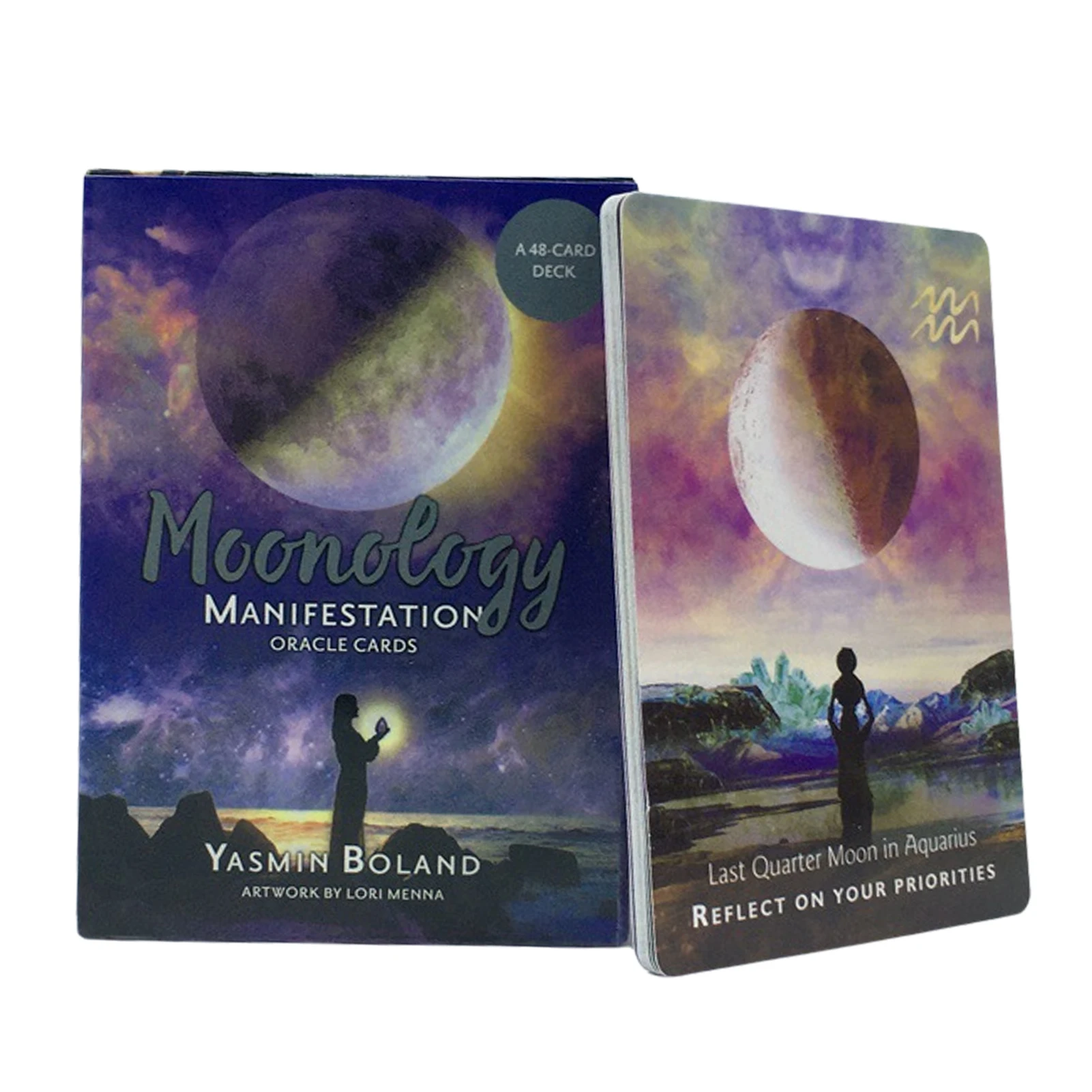 

Hot Tarot Cards For Moonology Manifestation Oracle Cards Astrology Guidance Divination Board Games Personal Use Tarot Deck