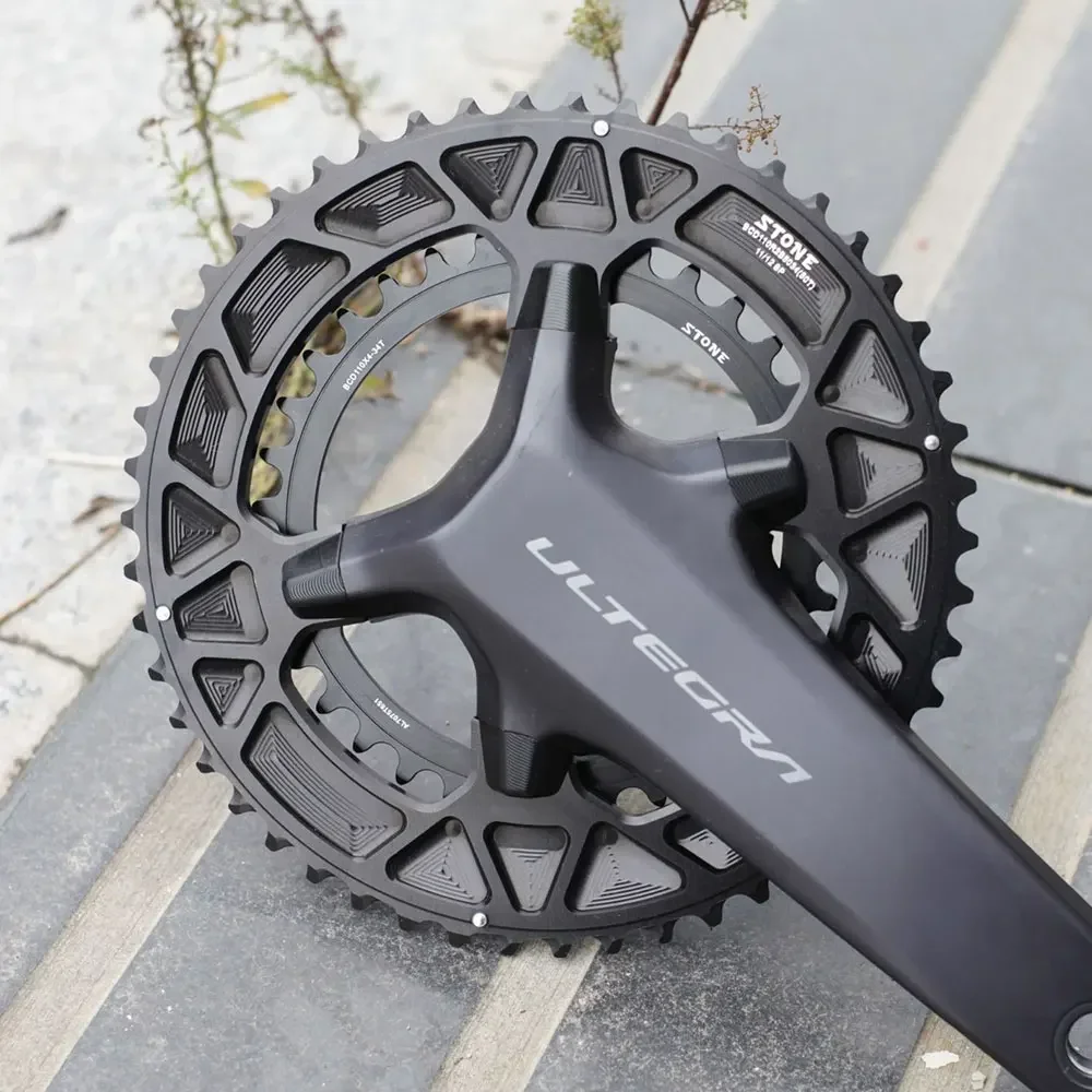 Двойная звезда Stone 110bcd для дорожного велосипеда 105 R7100 UT R8100 DA R9200 круглая 52 36T 53 39T 54