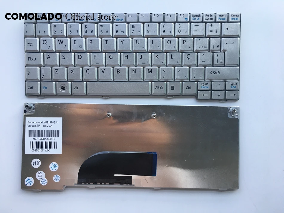 

Brazil Silver Laptop Keyboard for Sony VPC-M VPC-M12 VPC-M11 VPC-M111AX M121AX VPCM12L PCG-21311T