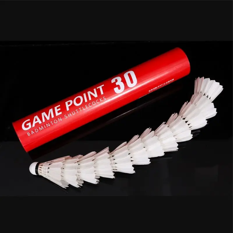 

Xunfeng GP30 durable and non perishable duck feather badminton pack of 12