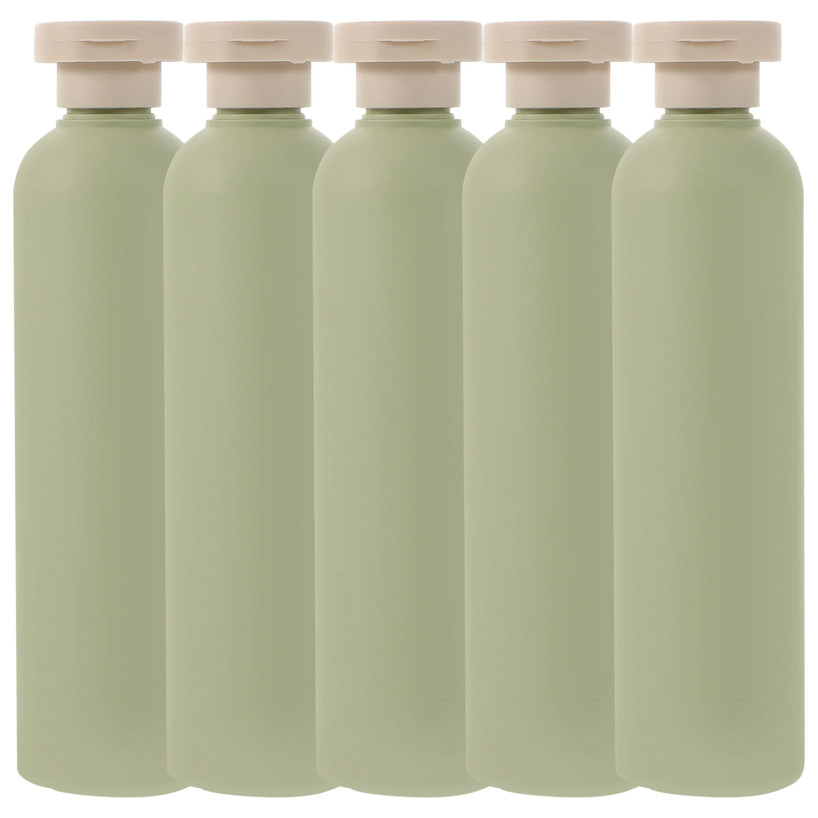 

5 Pcs Empty Hair Water Bottle Travel Shampoo Plastic Flip Cap Squeeze Bottles Cream Refillable Fat Hdpe