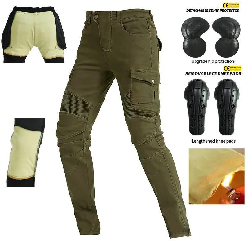 VOLERO 2022 Men Motorcycle Pants Aramid Motorcycle Jeans Protective Gear Riding Touring Black Motorbike Trousers Blue Woman