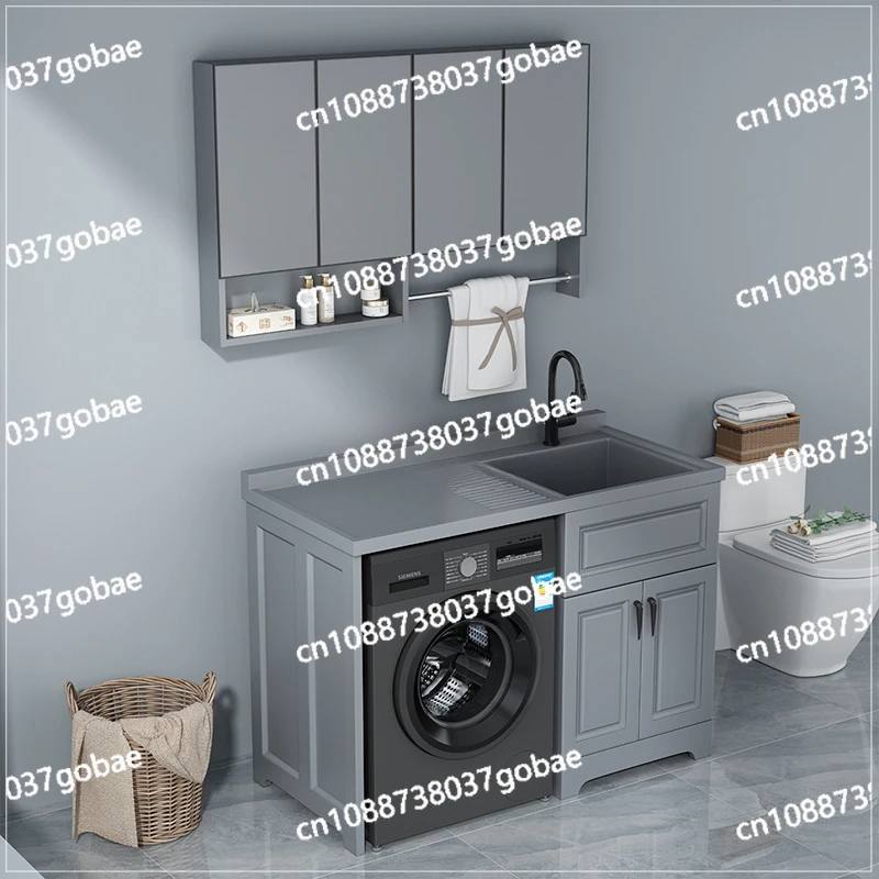 CX Нефритовый балконный шкаф для стирки стиральной машины ванна цельный с доской