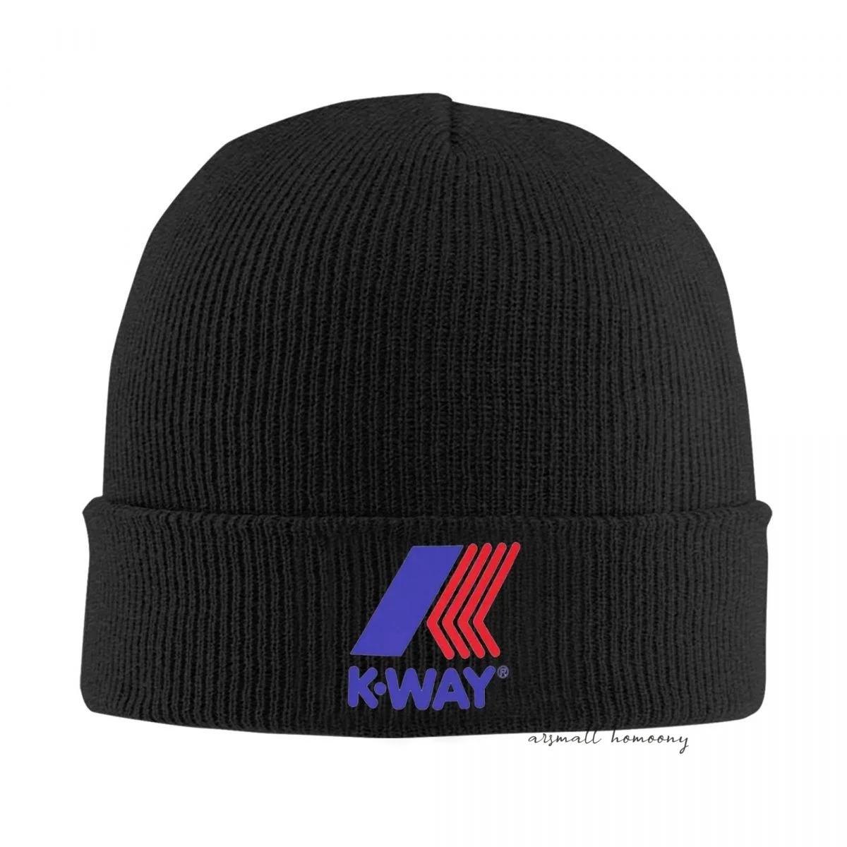Высококачественная вязаная шапка K-Way повседневная Шапка-бини зимние мягкие