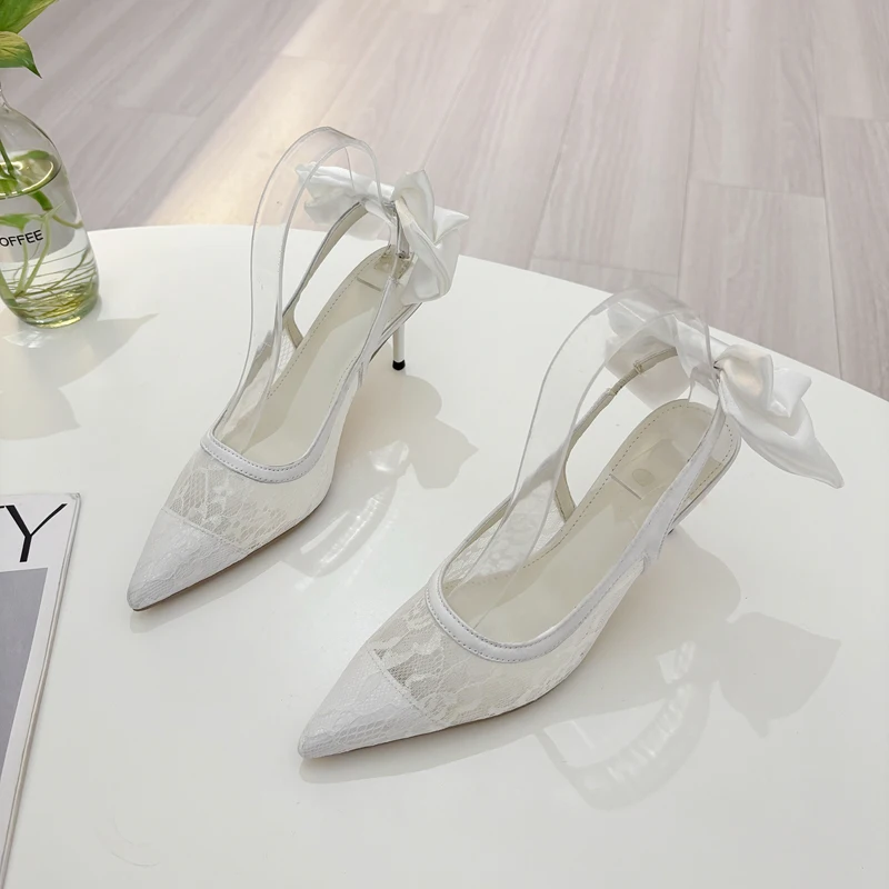 Женские туфли-лодочки 7 см белые туфли на высоком каблуке женские удобные летние