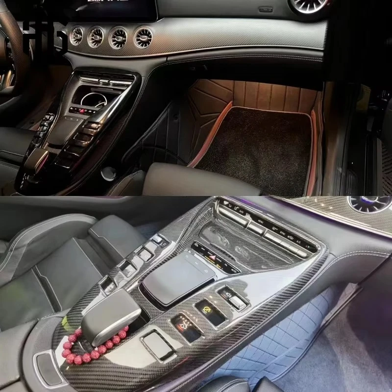 Фото Настоящий глянцевый бампер из карбона для GT43/GT50/GT53/GT63, крепление на винтах, автозапчасти №5