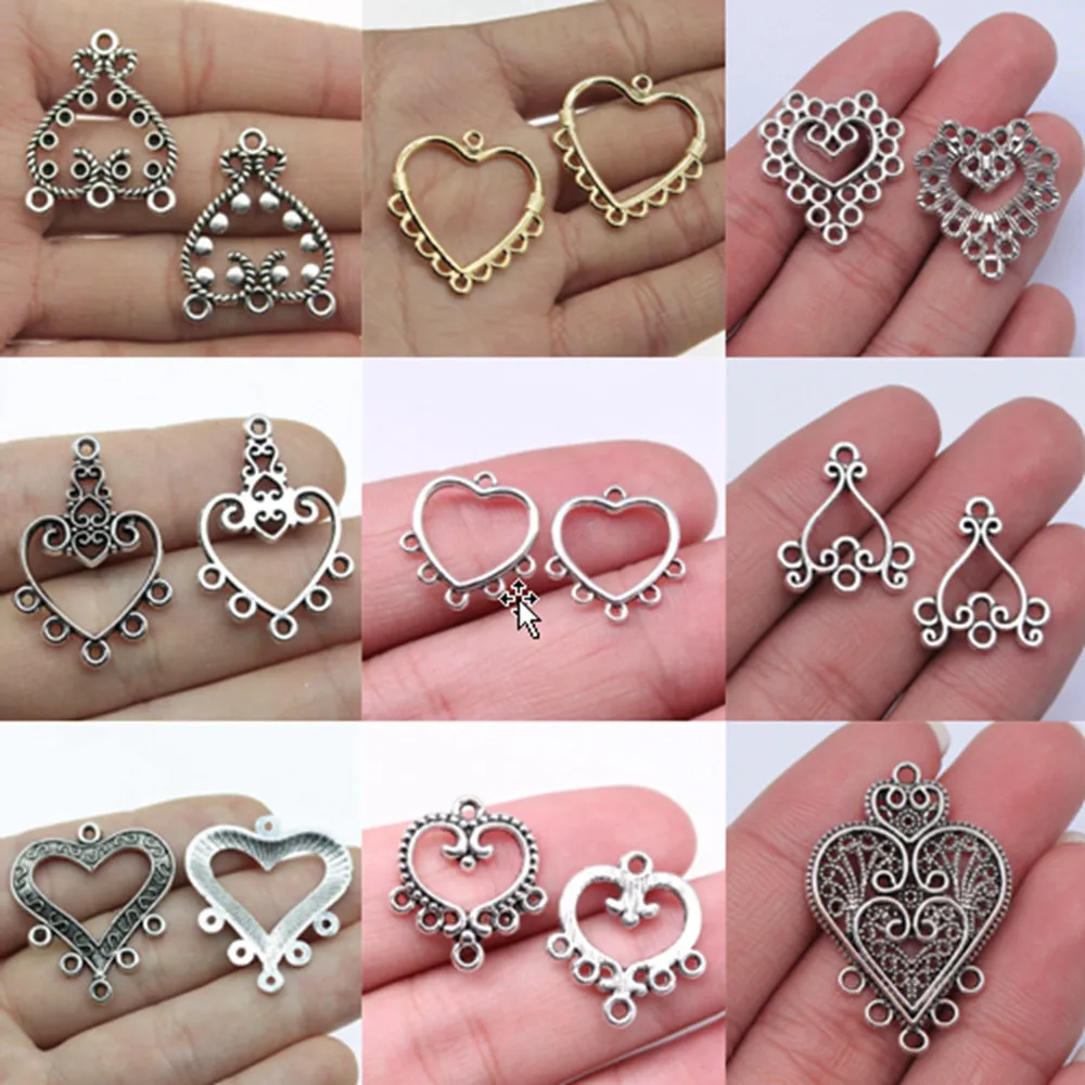 

Компоненты для ювелирных изделий, соединитель сердца для сережек, браслетов, подвесок