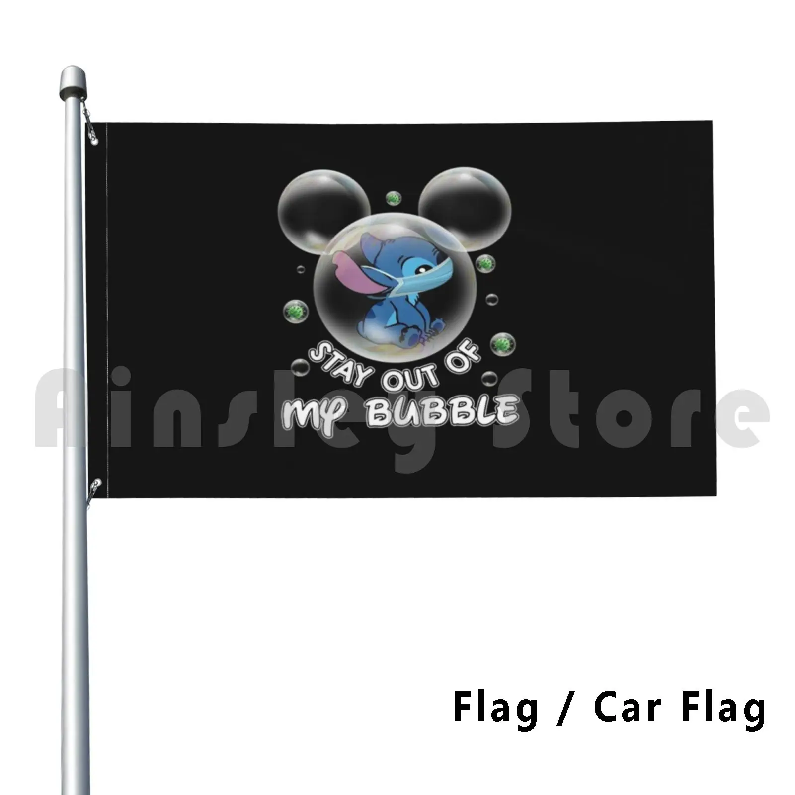 

Vintage Vacation Lilo & Stay Out Of My Bubble Prevention Outdoor Decor Flag Car Flag Lilo And Fix Manga Lilo Halloween