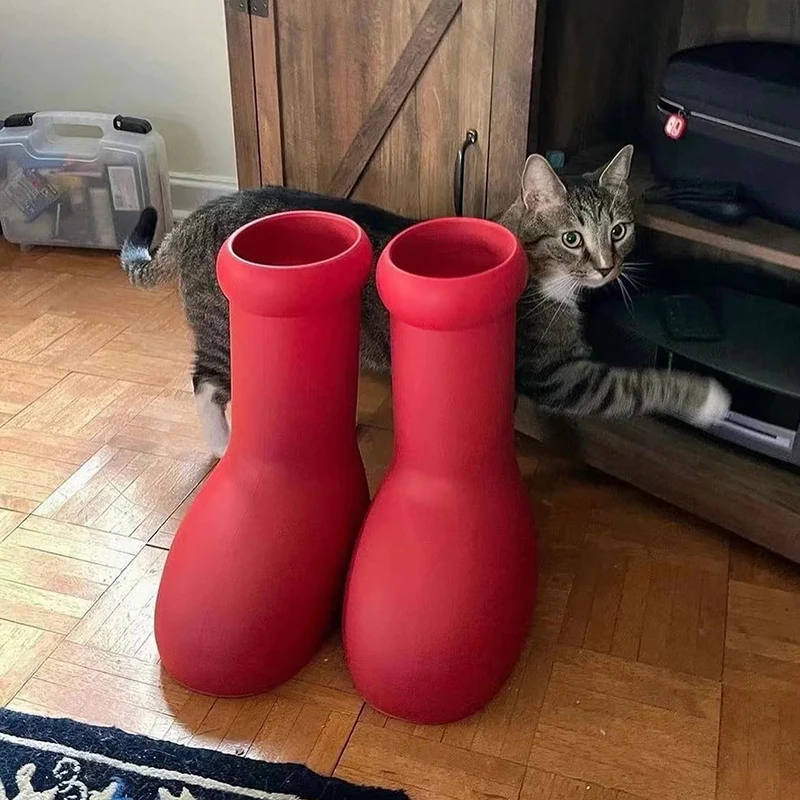 New Adult Kids EVA Rain Boots Blue Red Black Waterproof Boots Niche Design EVA Non-slip High Boots Large Size Casual Shoes 25-48