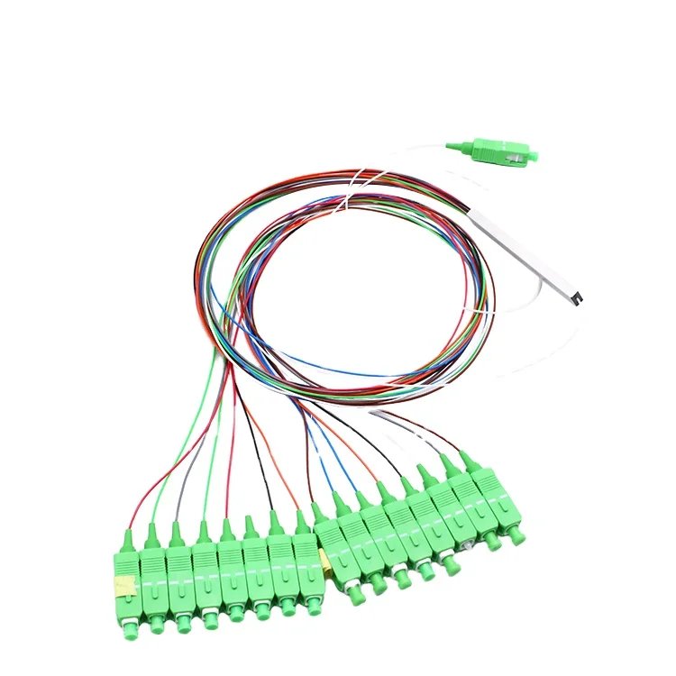 

PLC сплиттер FTTH 0,9 мм SC/APC мини стальная трубка PLC сплиттер