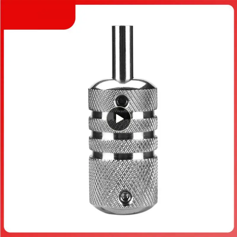 

Thickened Durable Silver Stainless Steel Tattoo Grip Professional Tattoo Machine Handle For Tattoo Motor Supplies Body Art Tools