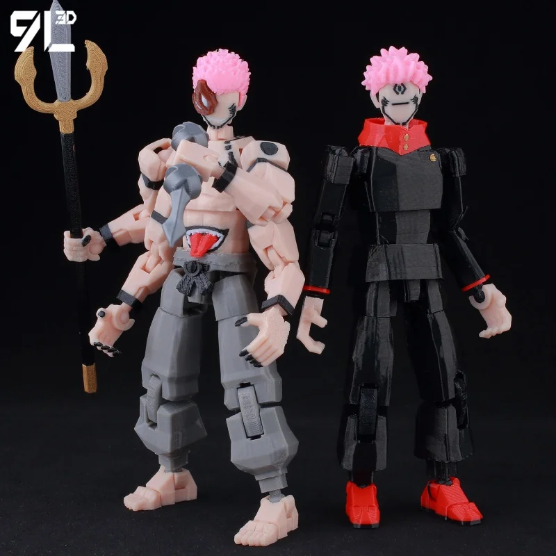Фото Новые подвижные фигурки персонажей Jujutsu Kaisen (9 см, 3D-печать): Lucky 13, Dummy 13, Titan 13. Аниме-фигурки для коллекционирования. №5