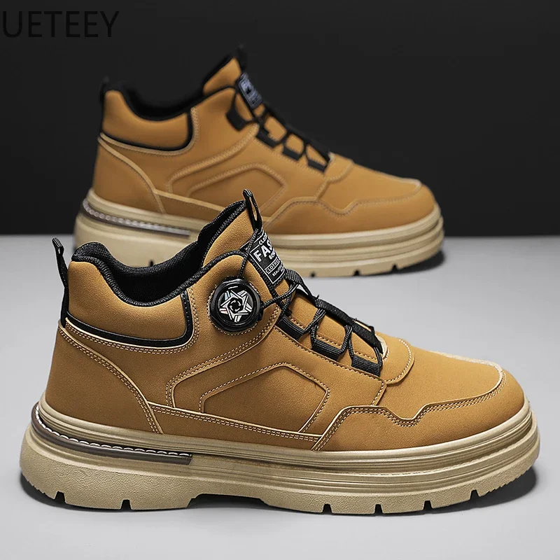 Мужские классические ботинки для снега мужские инструментов Байкерская обувь