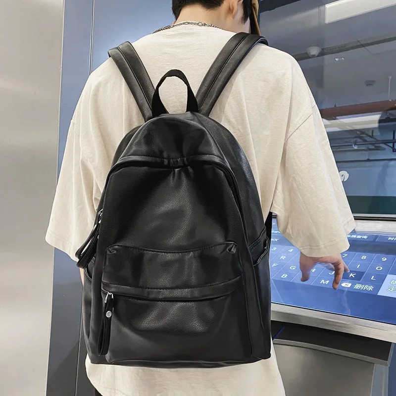 

Рюкзак из мягкой кожи для мужчин и женщин, Роскошный дизайнерский ранец для девушек, сумка для ноутбука большой вместимости, дорожная сумка