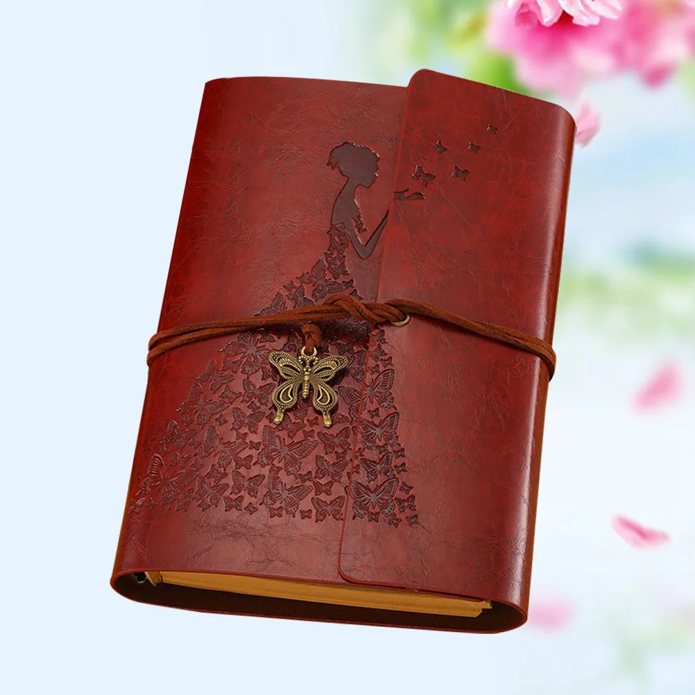 

Vintage Kraft Paper Bound Notebook Loose-leaf Notebook Handmade Writing Notebook Daily Notepad for Sketchbook Travel Weekly