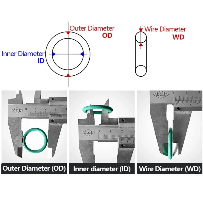 Уплотнительное кольцо VMQ уплотнительная прокладка из силикона и резины толщина CS