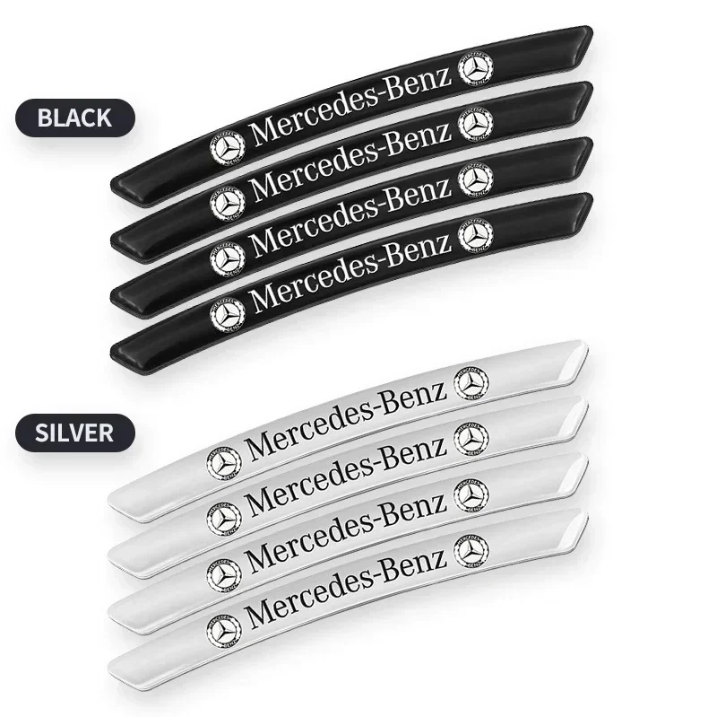 Car 2025 For Benz AMG 4pcs/set Aluminium Alloy Sport Emblem Wheel Hub Stickers Mercedes A180 A200 A260 W203 W210 W2