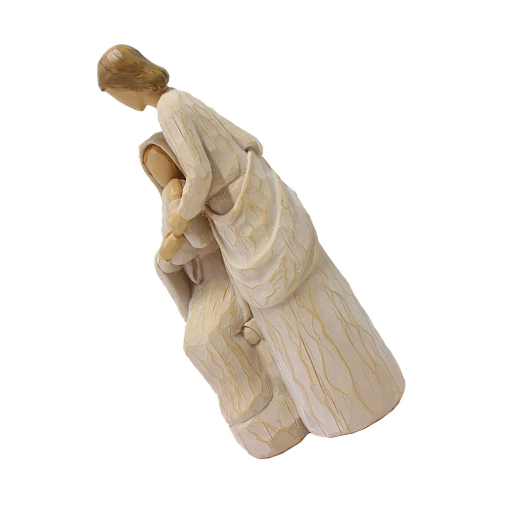 1 шт. фигурка религиозной матери дочери украшение из смолы ручная роспись