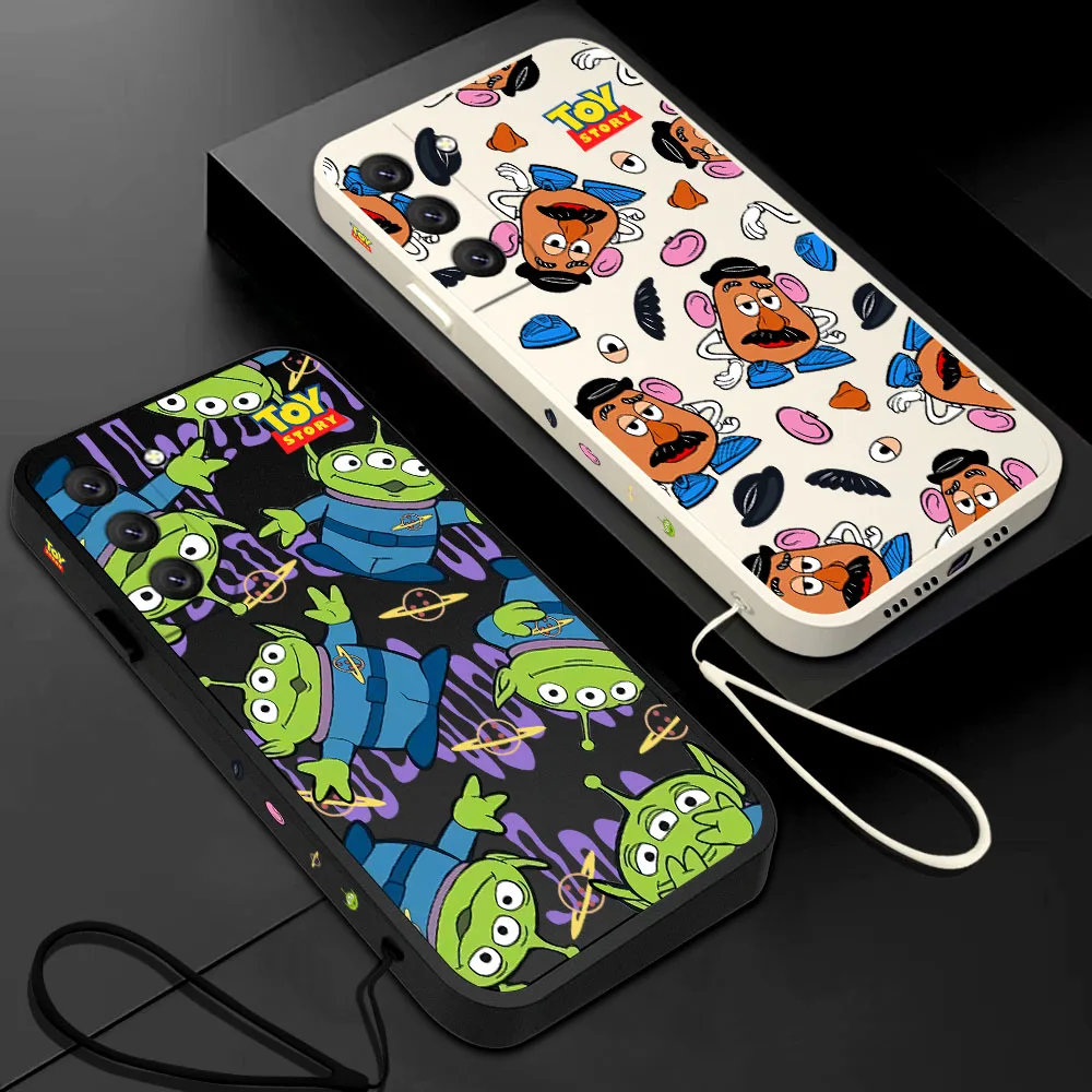 

Interesting Toy Stroys Aliens MrPotato Heads Phone Case For Samsung Galaxy S23 S22 S21 4G S9 S10E Note 20 10 9 Plus With Lanyard