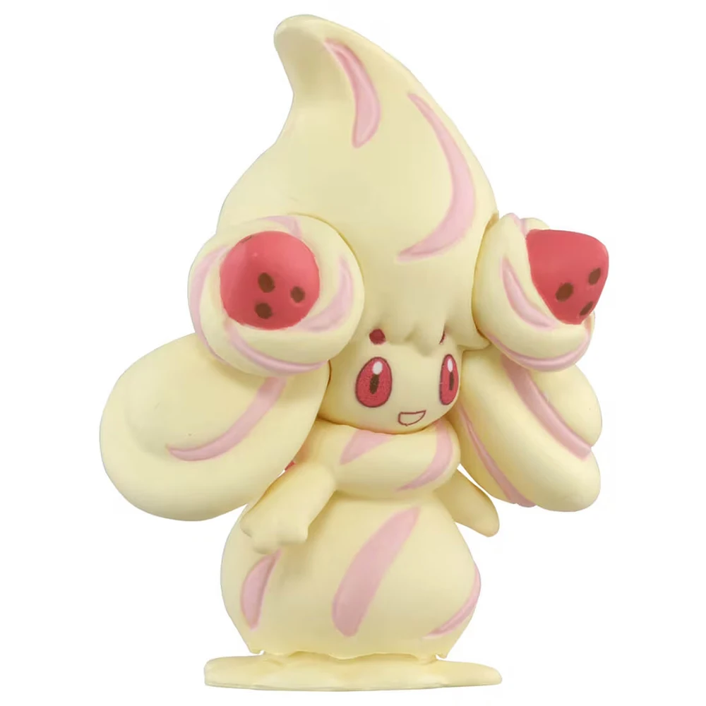 Фото В наличии оригинальная коллекционная фигурка TAKARA TOMY Pokemon Monster MS-60 Alcremie (Milky Vanilla) из аниме-игры, модель игрушки №4