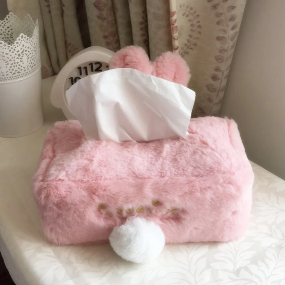 

Tissue Box Dispenser Paper Holder Storage Organizer Cute Facial Home Napkin Container Towel Living Room