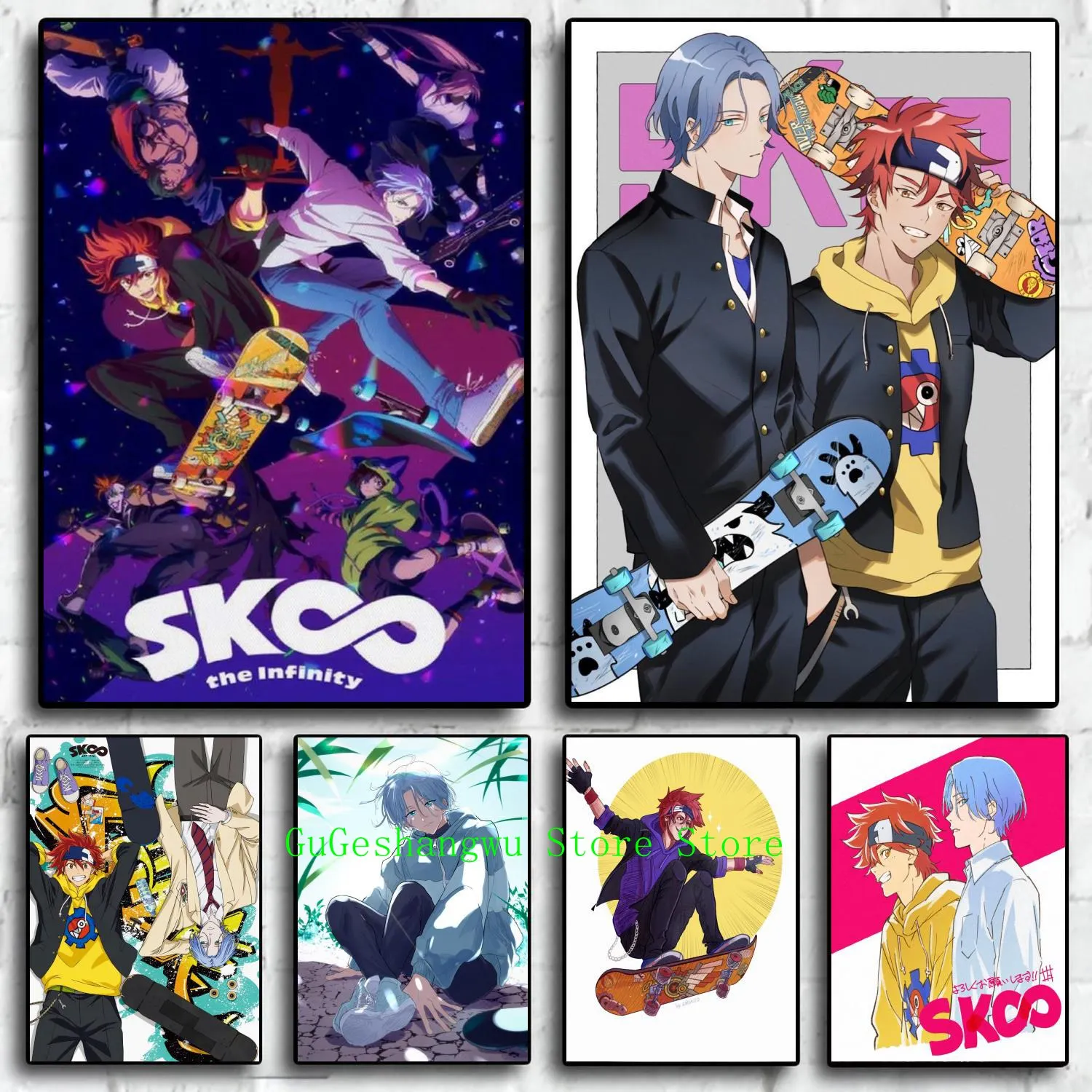 

skate the infinity cartoon Canvas Art Poster and Wall Art Picture Print Modern Family bedroom Decor Posters