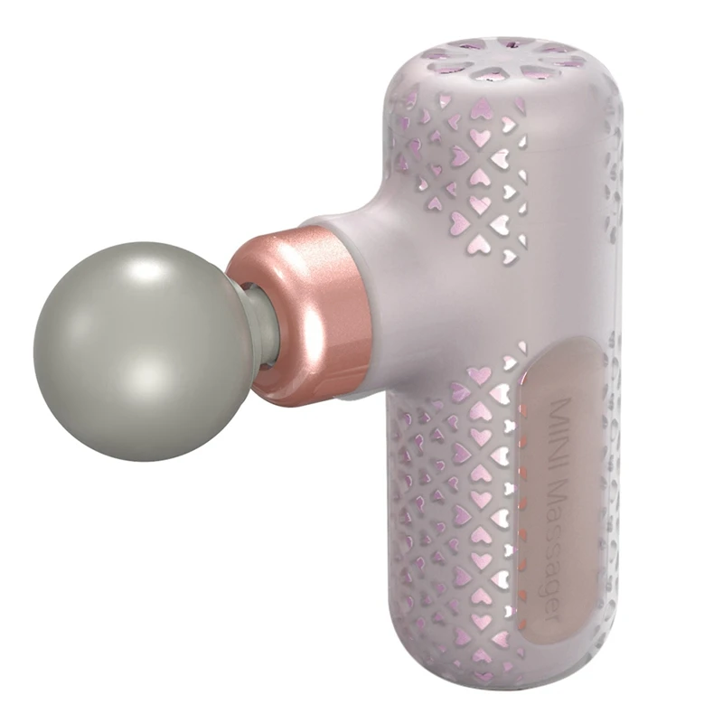 

Fitness Beauty Black Technology Mini Fascia Device Neck And Shoulder Muscle Relaxation Electric Hand-Held Massager Pink