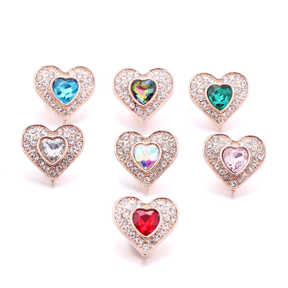 

Wholesale New Arrivals DIY Heart Jewelry Accessories Toys Fit 18mm New In Bracelet Clasp Jewelry For Men And Women B1018
