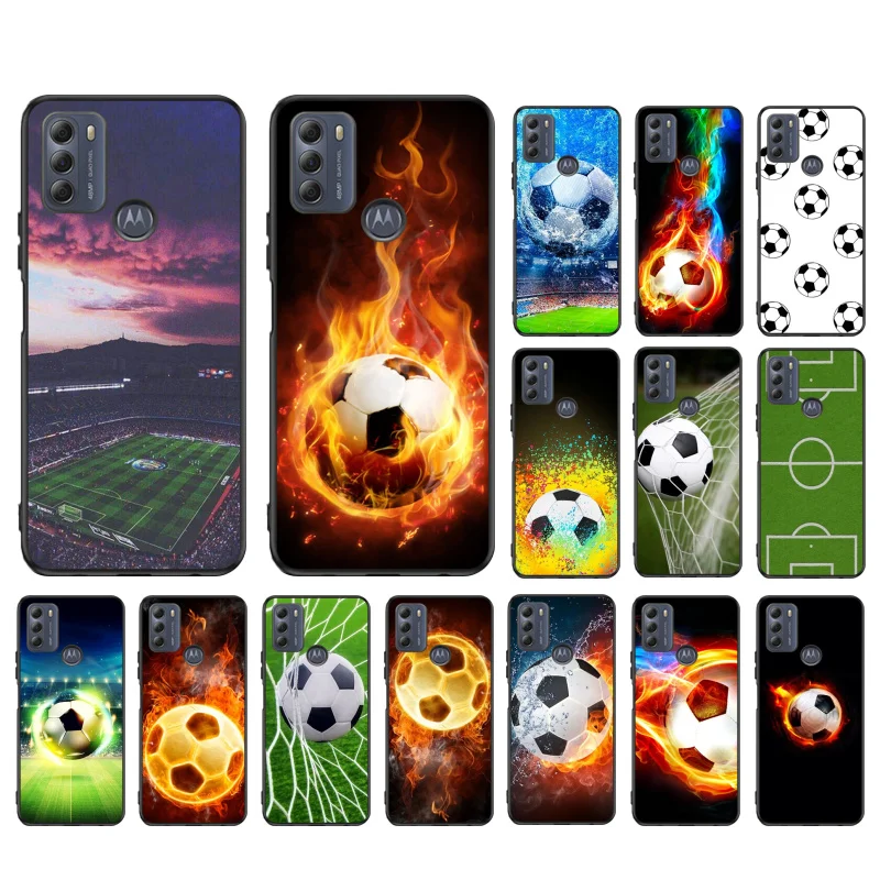 

Football Sport Field Court Phone Case for Motorola Moto One E7 power E7Plus E6S E20 E40 One Fusion plus Edge 20 Fusion