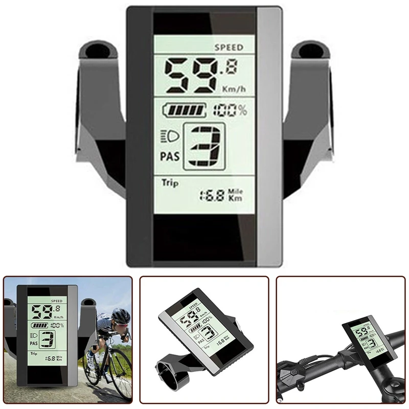 Черный дисплей для электровелосипеда 800S Bafang BBS01 BBS02 HD средний двигатель детали с 1