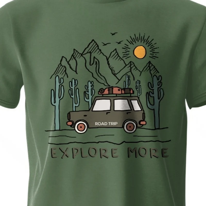 Фото Parco nacional insignia Retro Impressiono Unisex hombres mujeres camiseta camisetas Топы 100% algodón Heritage gráfico sen №3