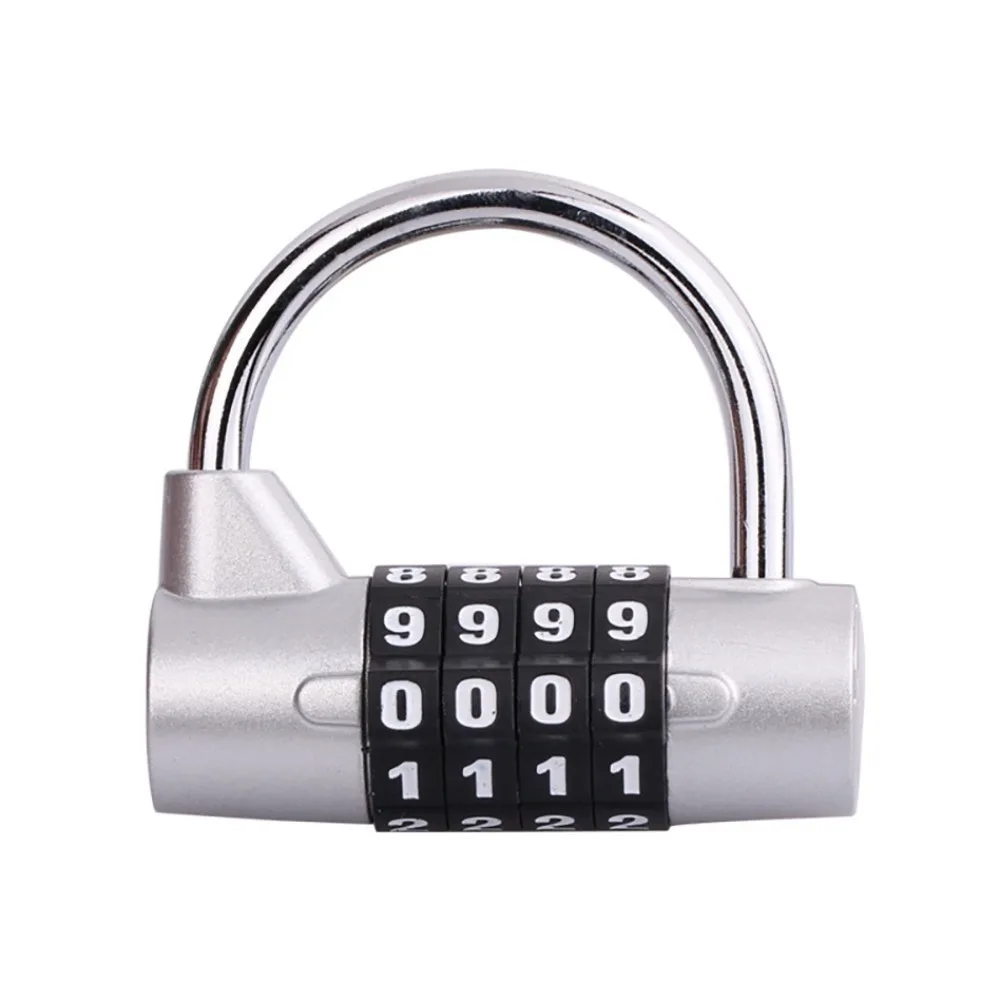 

Сверхмощный 4-значный кодовый замок, устойчивый к атмосферным воздействиям навесной замок, кодовый замок для безопасности спортзала на открытом воздухе