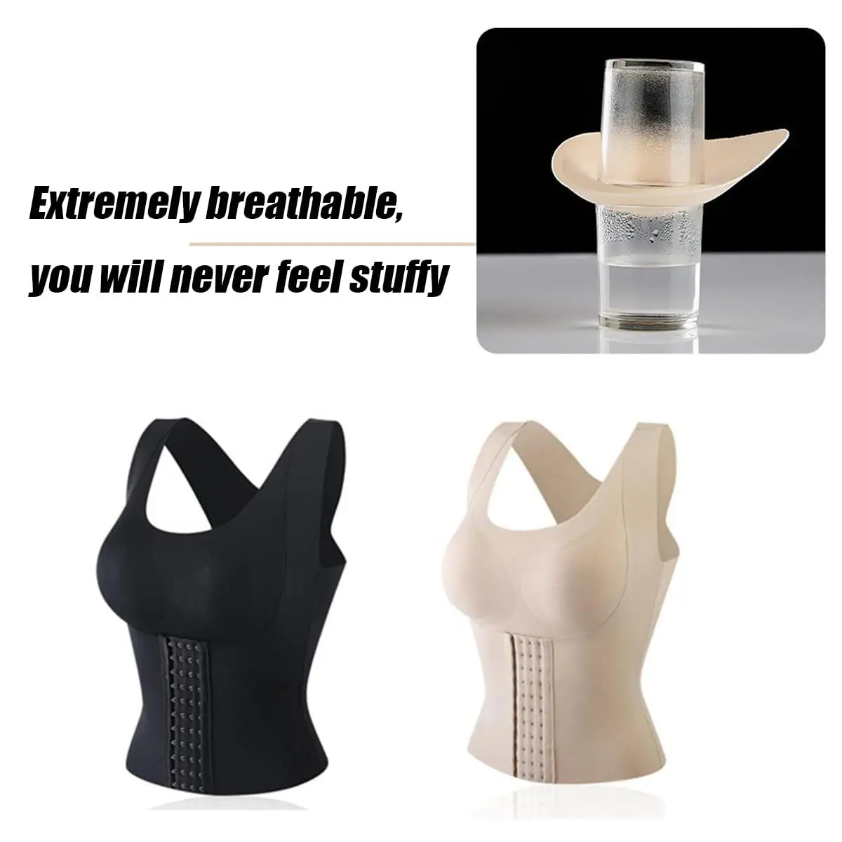 Snatch Bra 3-in-1 Waist Trainer Bra Women's Shapewear Corset Shaper Push Up Waist Buttoned Bra Shapewear Belly Sheath Corrective