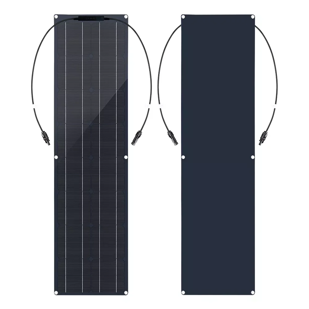 

NEW2023 100w 12v Flexible Solar Panel Kit 24v 2pcs 50w High Efficiency Battery Charger PV Panel for Camping RV Yacht Street Lig