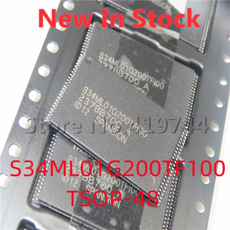 

5PCS/LOT 100% Quality S34ML01G200TF100 S34ML01G200TFI00 128MB TSOP-48 SMD memory IC chip In Stock New Original